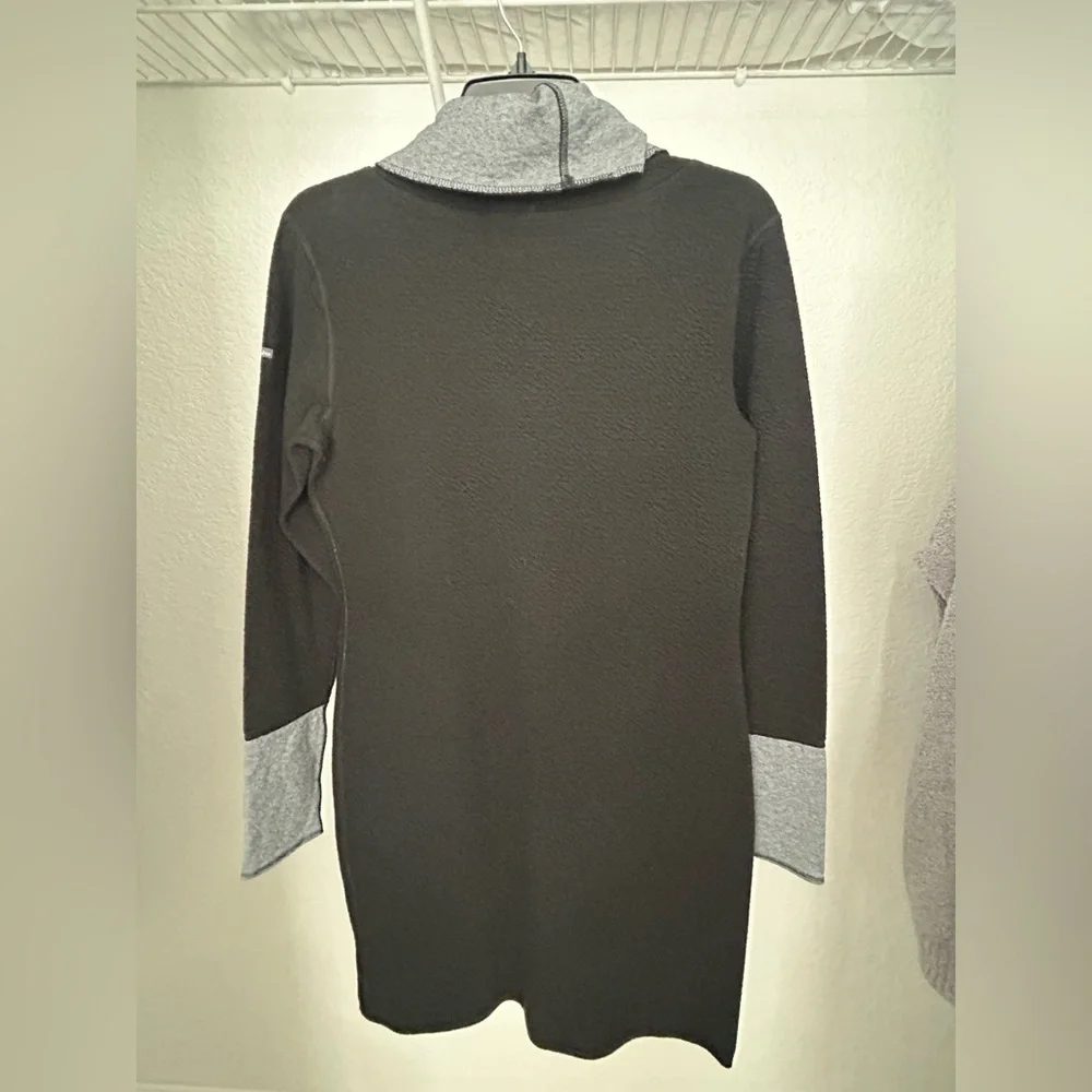 Columbia Womens Winter Dream Reversible Sweater Dress Gray Black M - Picture 5 of 10